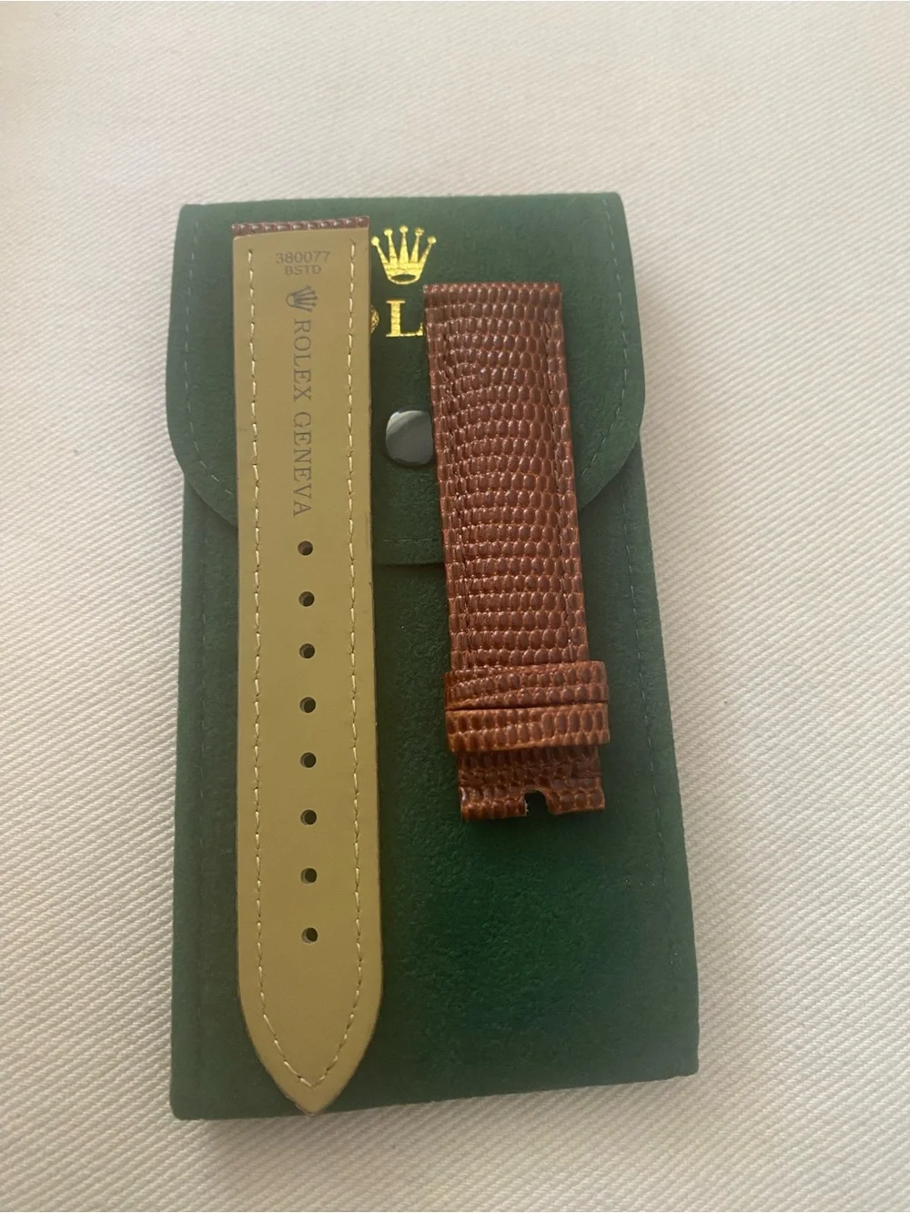 Brown Leather Textured Men’s Watch Strap 20mm lug Rolex Silver Plated Buckle